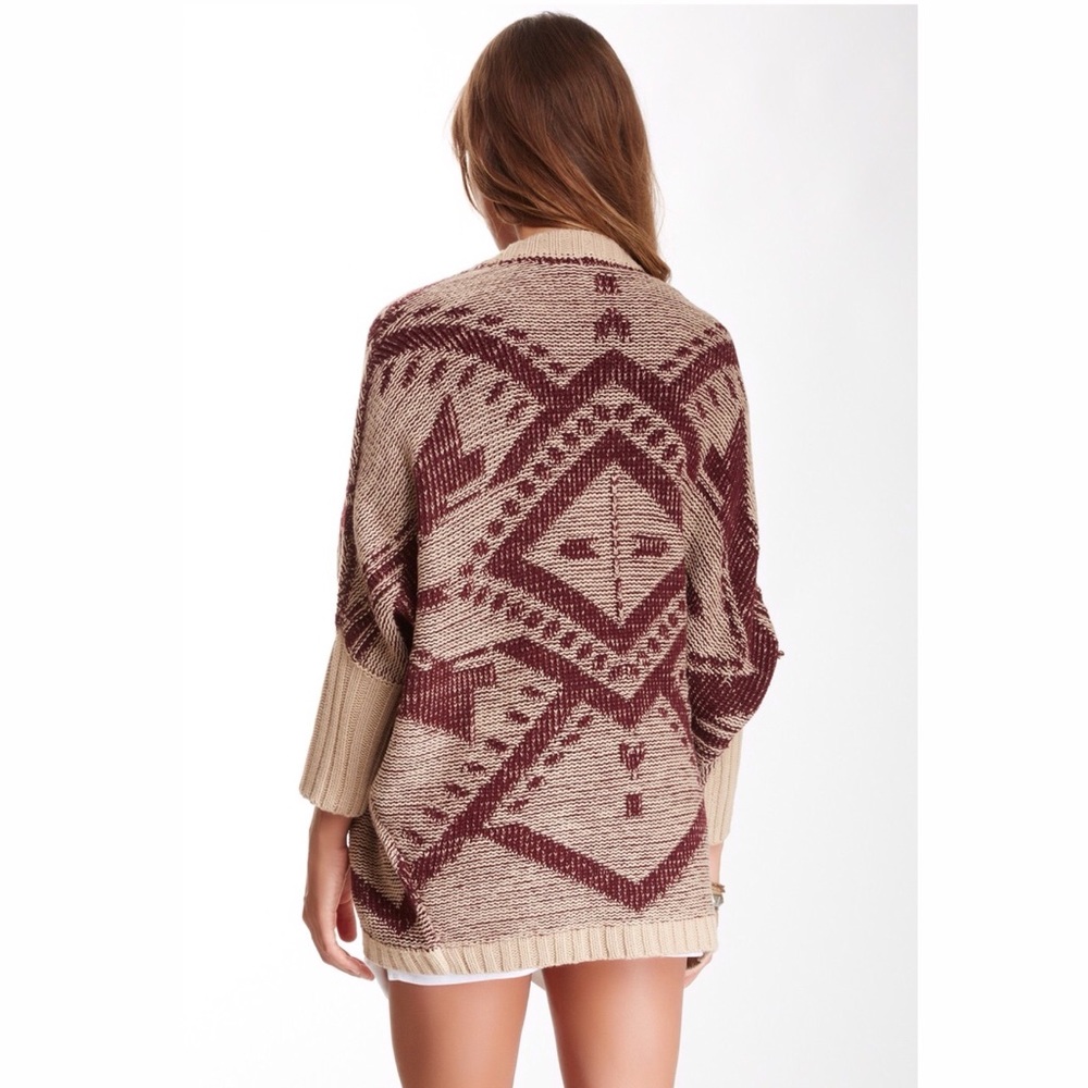 Blu Pepper Aztec Dolman Open Cardigan - Picture 2 of 8